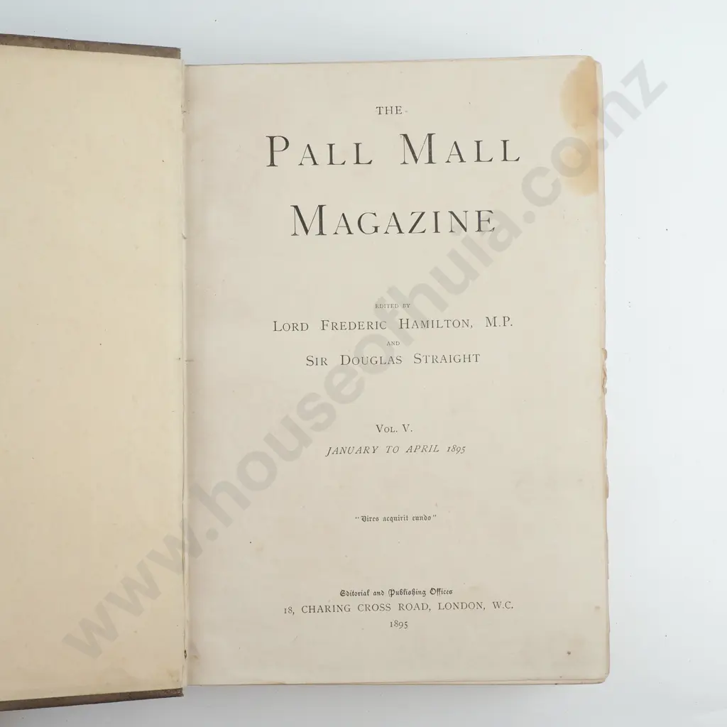 Books- Two Volumes Of The Complete Works Of Robert Burns (No Spines) & Pall Mall Magazine Vol 6 Image 1++
