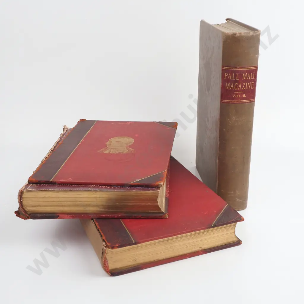 Books- Two Volumes Of The Complete Works Of Robert Burns (No Spines) & Pall Mall Magazine Vol 6 Image 1++