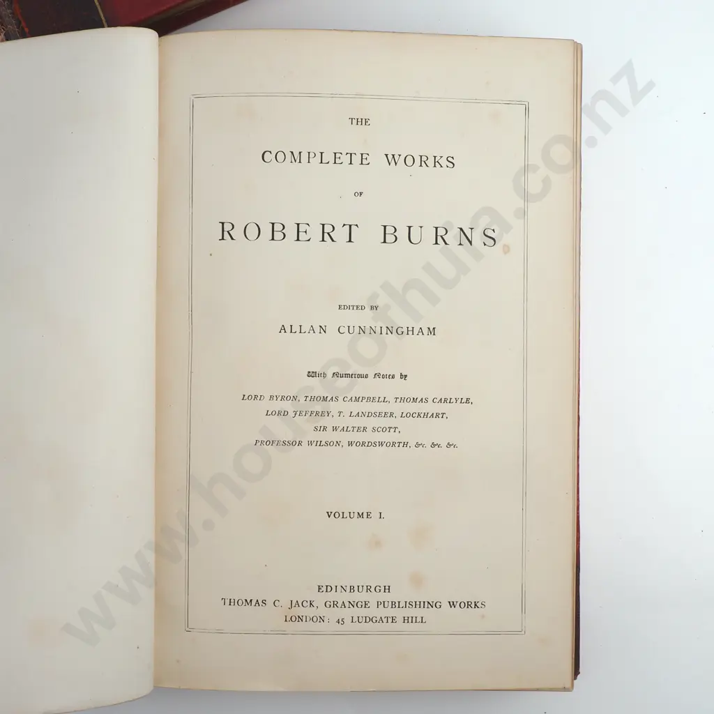 Books- Two Volumes Of The Complete Works Of Robert Burns (No Spines) & Pall Mall Magazine Vol 6 Image 1++