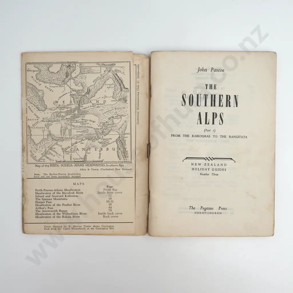 Pascoe, John; The Southern Alps, Part 1 Image 1++