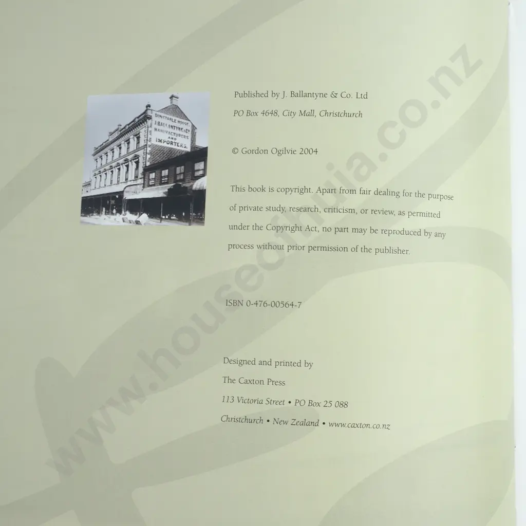 Olgilvie, Gordon; Ballantynes - The Story of Dunstable House 1854-2004 Image 1++