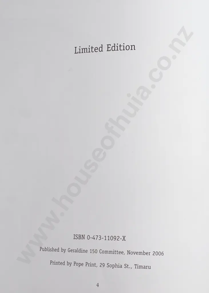 Button, John; Geraldine - the First 150 Years Image 1++
