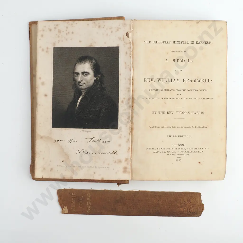 Rev. Thomas Harris -'The Christian Minister in Earnest, A Memoir of the Rev. William Bramwell' Image 1++