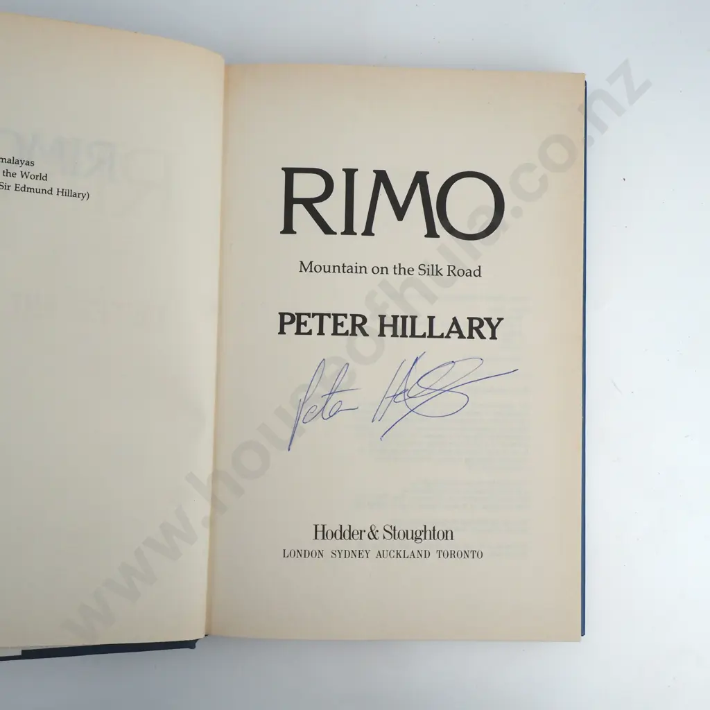 Hillary, Peter; Rimo - Mountain On The Silk Road Image 1++