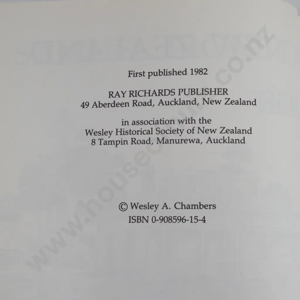 W.A. Chambers - 'Samuel Ironside in New Zaland 1839 - 1858' Image 1++