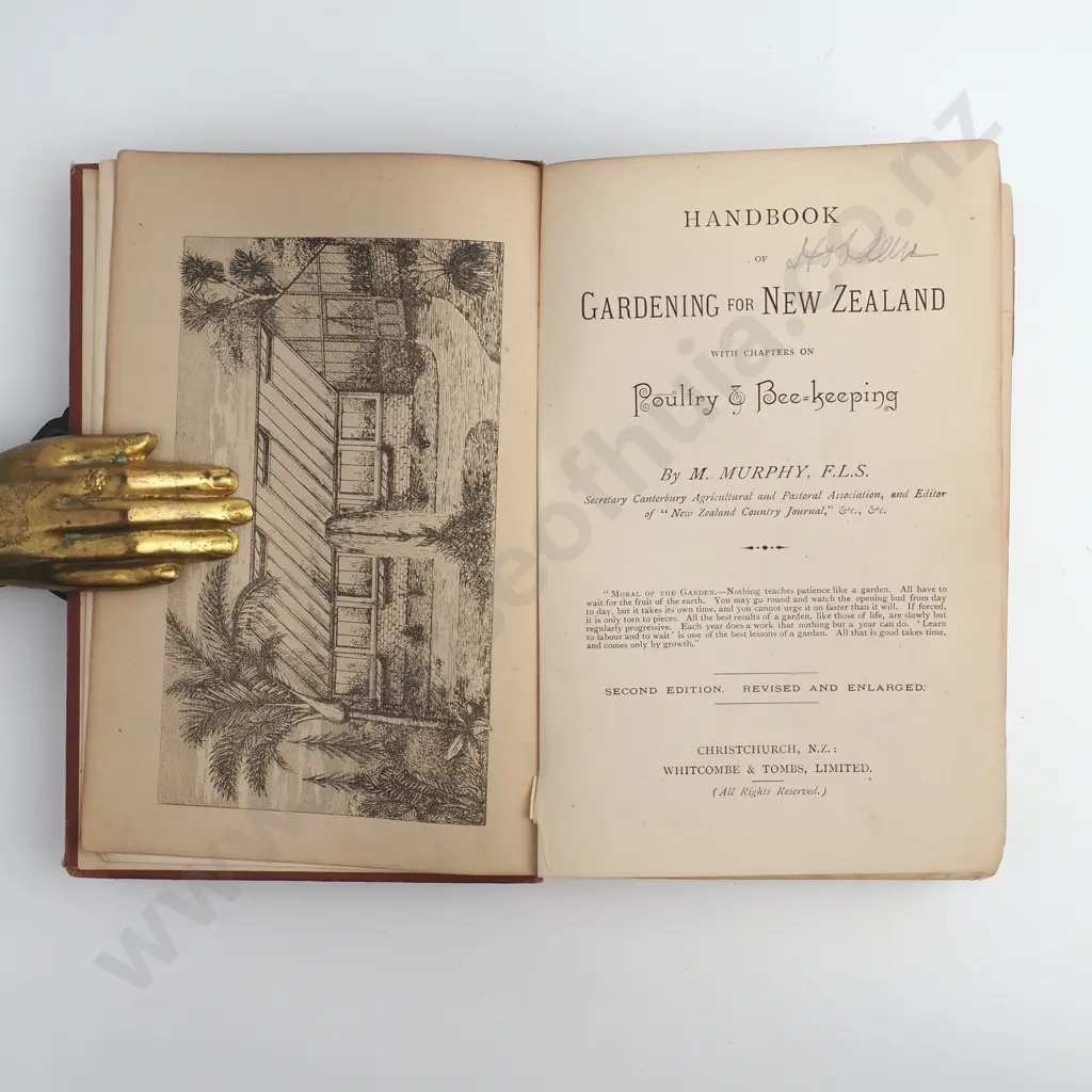 M,Murphy, F.L.S. - 'Handbook of Gardening for New Zealand' Image 1++