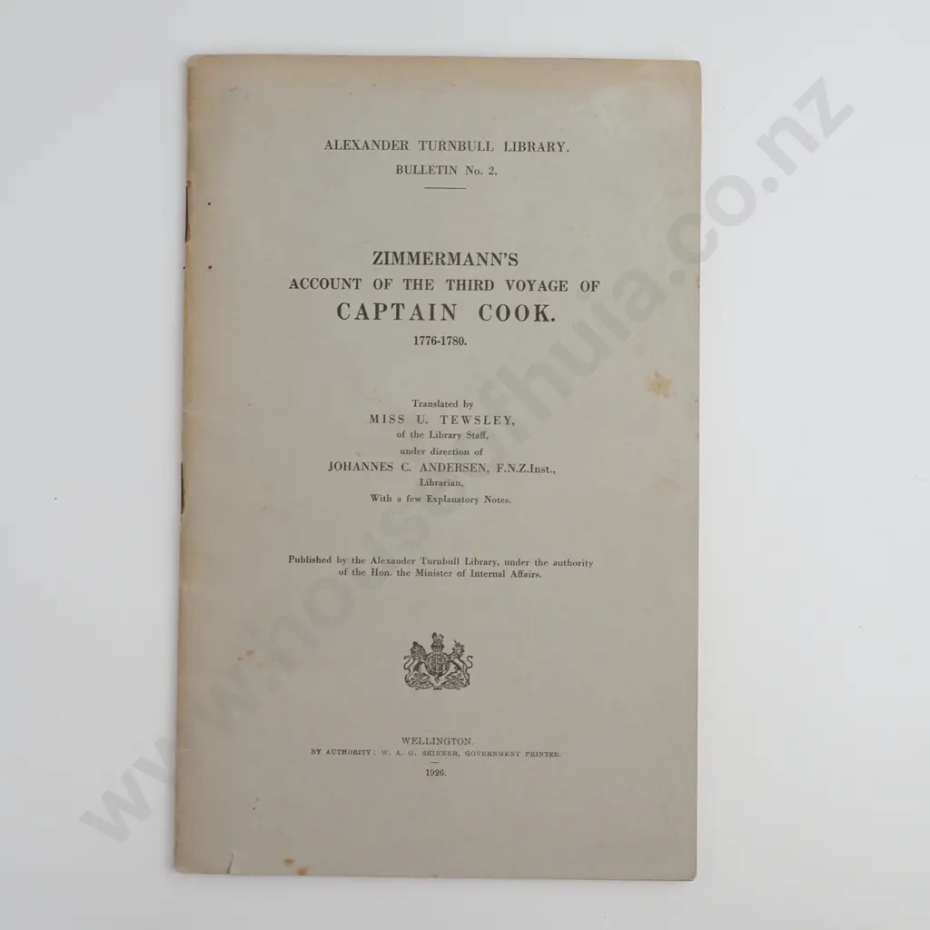 Alexander Turnbull Library Bulletin No. 2. Image 1++
