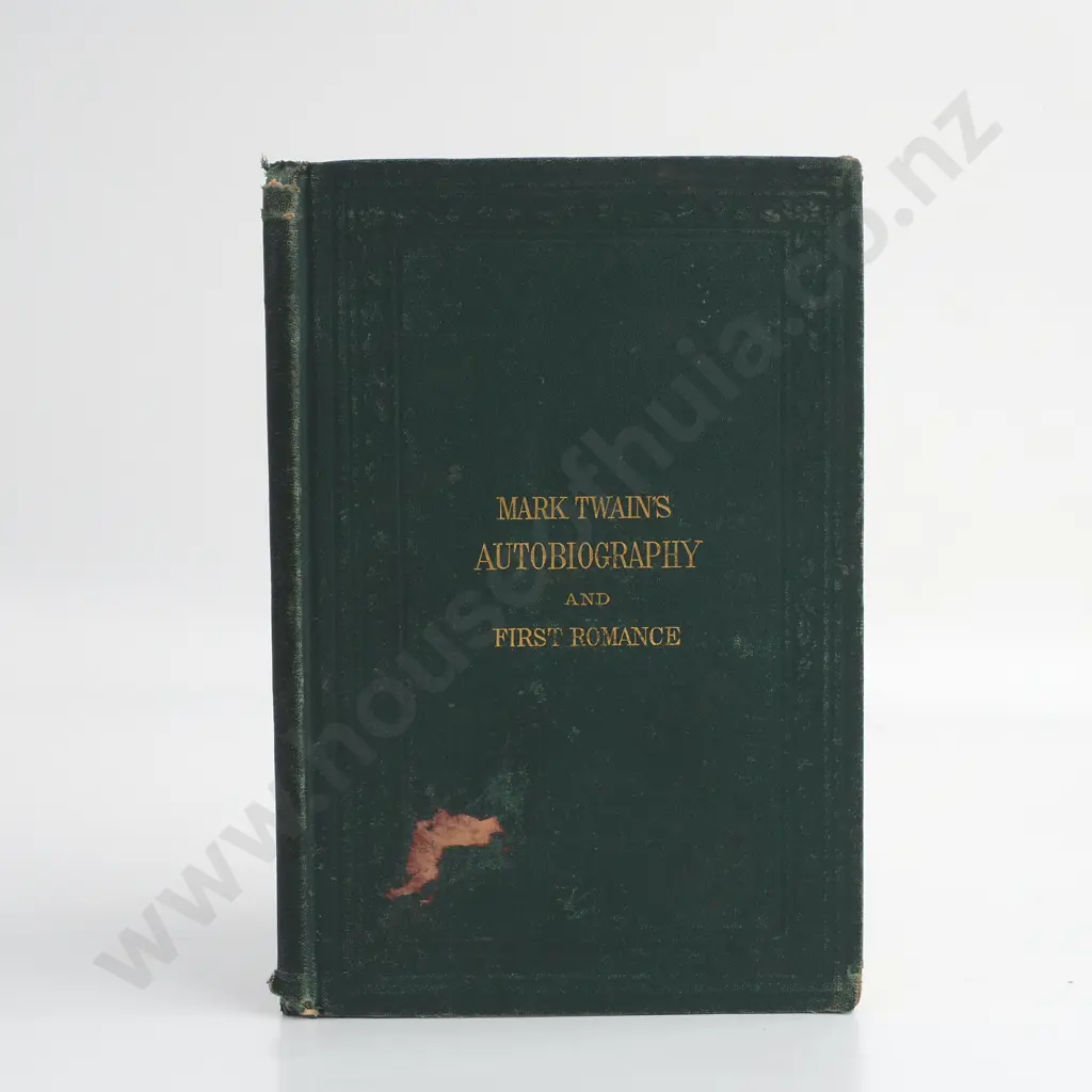 Book -  Mark Twain's(Burlesque)  Autobiography and First Romance Image 1++