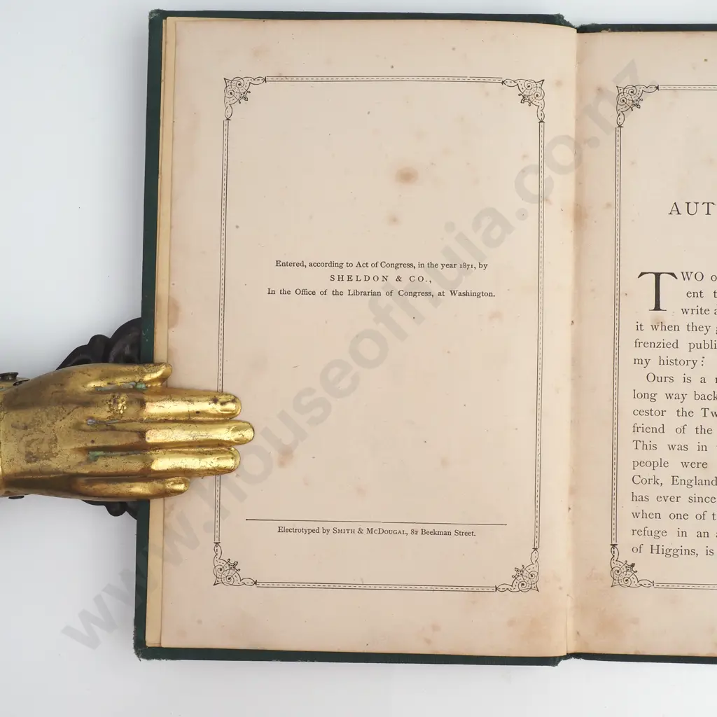 Book -  Mark Twain's(Burlesque)  Autobiography and First Romance Image 1++