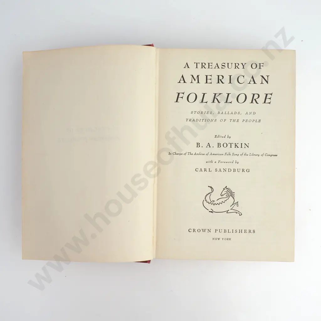 Botkin, B. A. (Ed); A Treasury of American Folklore Image 1++