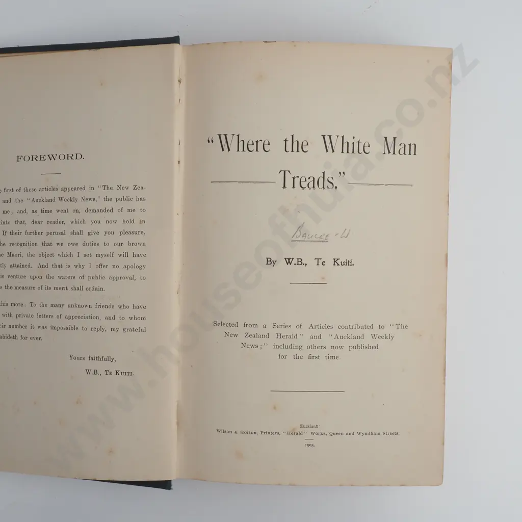 W. B.; Where The White Man Treads Image 1++