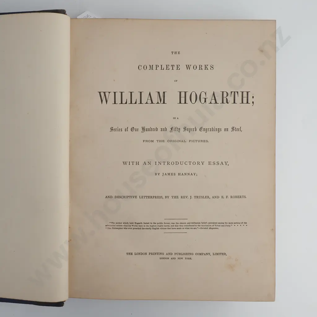 'The Complete Works of William Hogarth' The London Printing And Publishing Company Image 1++