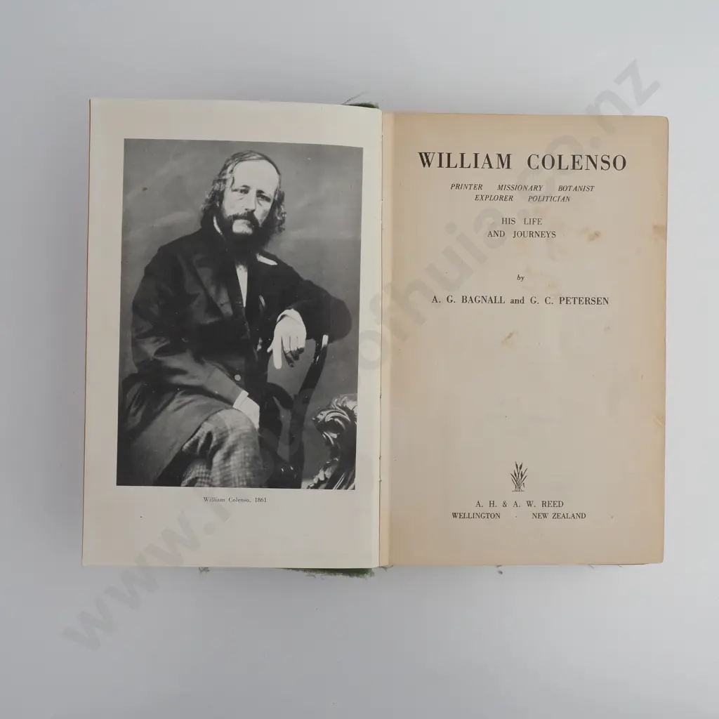 A.G Bagnall and G.C. Petersen - 'William Colenso' Image 1++