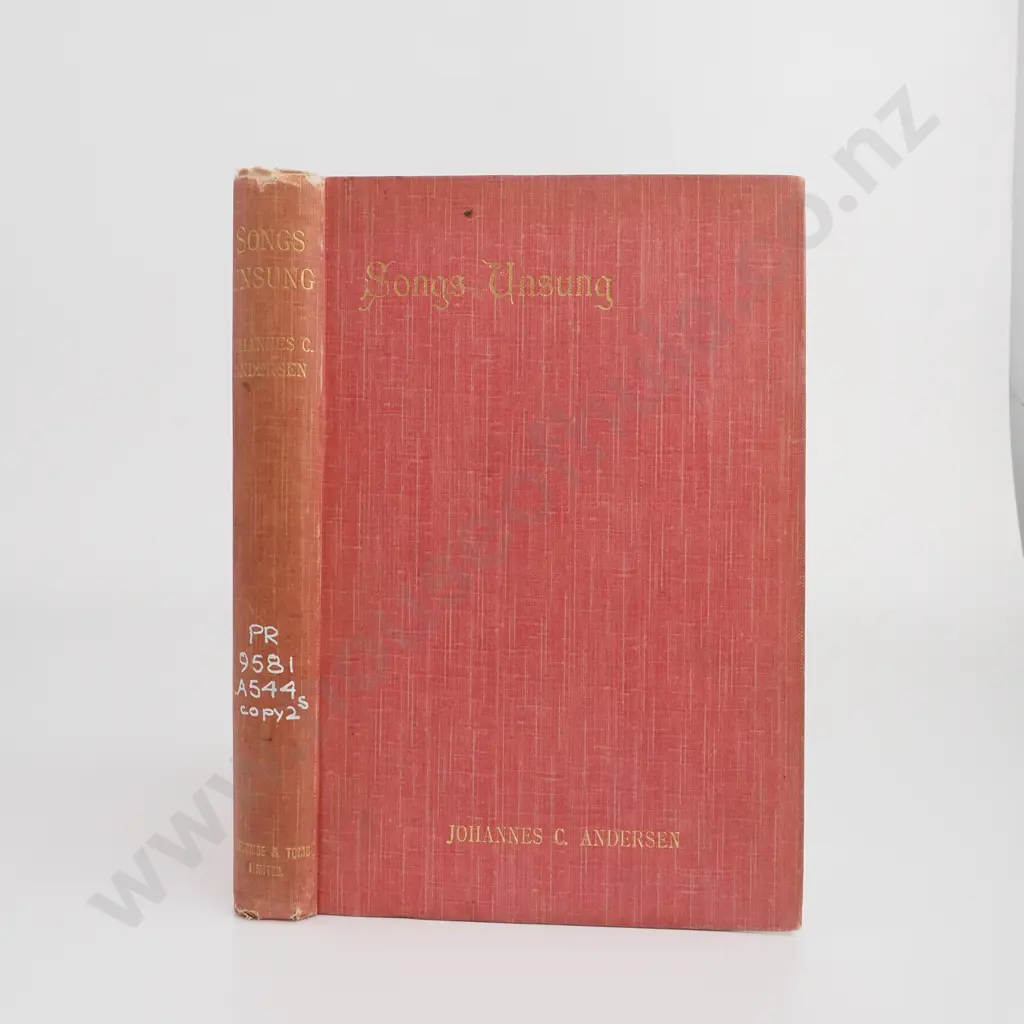 Anderson, Johannes Carl; Songs Unsung Image 1++