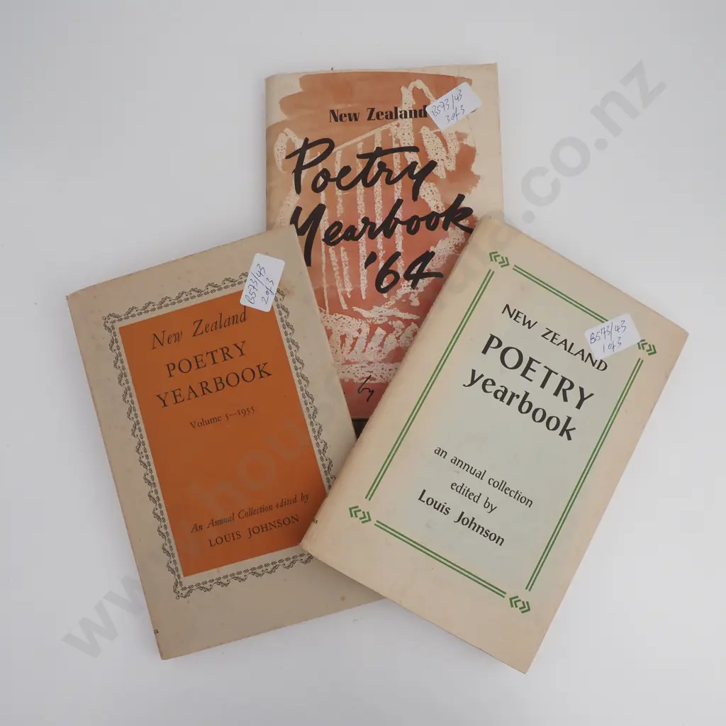 New Zealand Poetry Yearbook (1954, 1955 and 1964) Image 1++