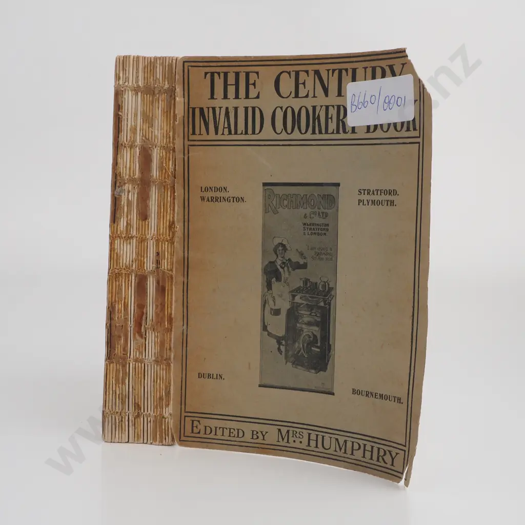 Humphry, Mrs [Ed]; The Century Invalid Cookery Book Image 1++