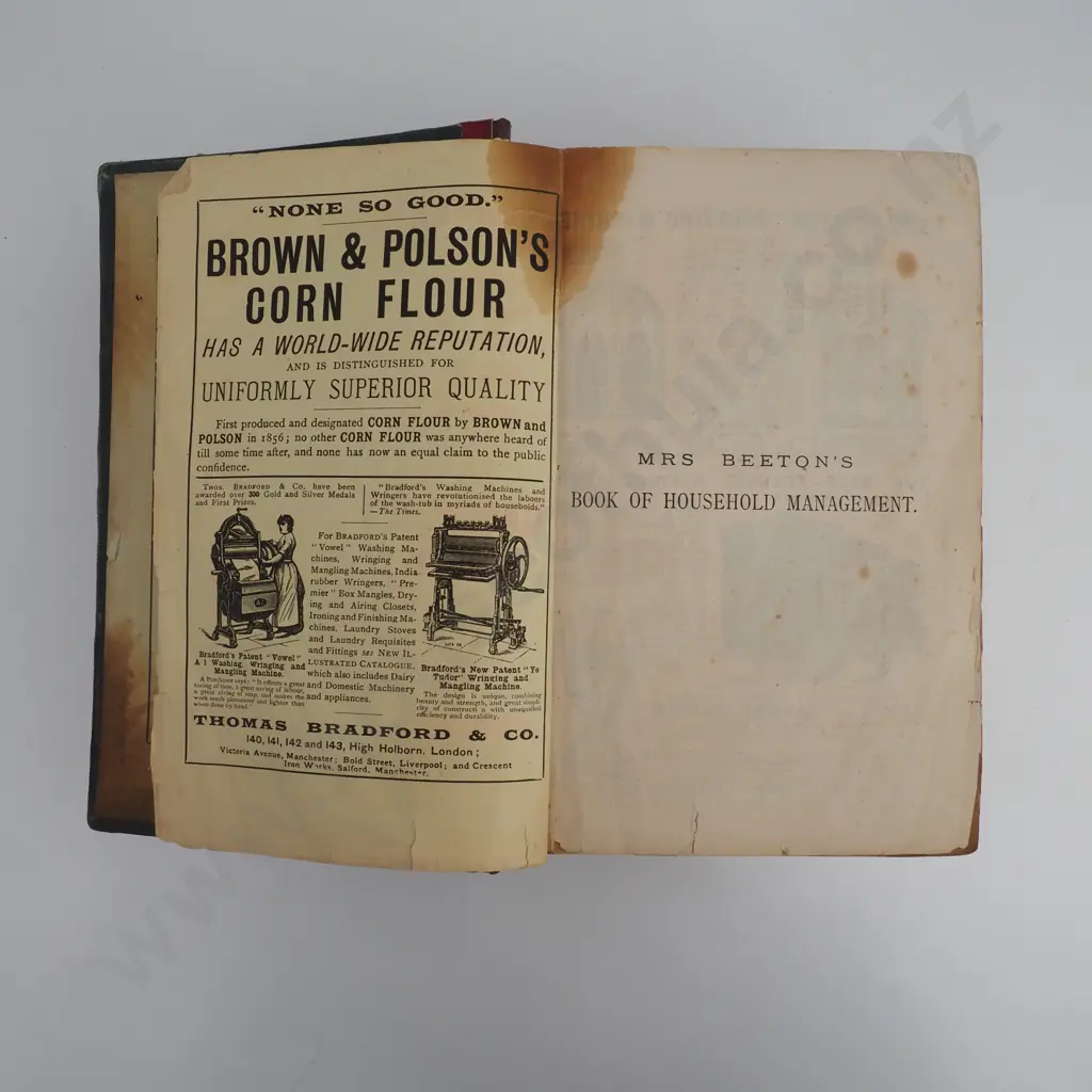 Isabella Beeton, Mrs Beeton's Book of Household Management, Published by Ward Lock & Co, London 1888 Image 1++