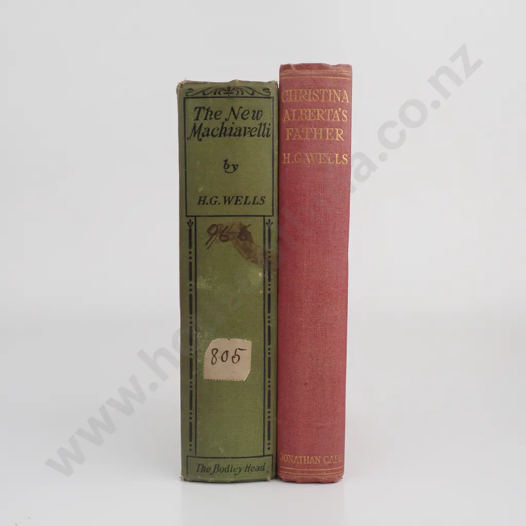 H. G. Wells - Christina Alberta's Father & The New Machiavelli, First Editions Image 1++
