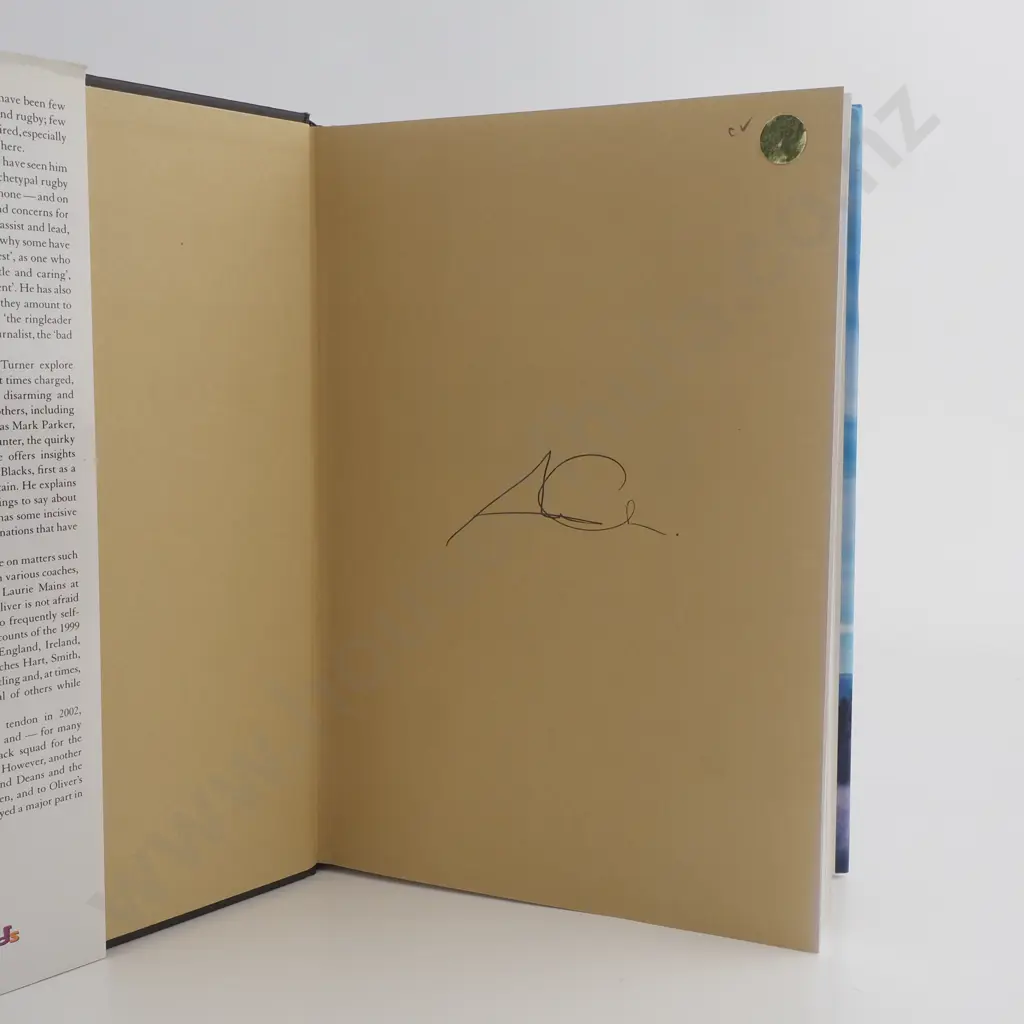 Brian Turner - Anton Oliver Inside, Autographed Image 1++