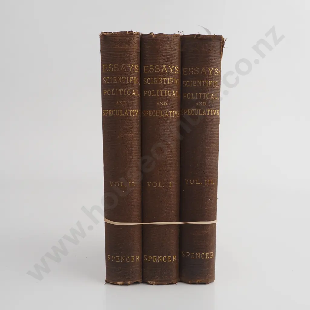 Spencer, Herbert; Essays - Scientific, Political and Speculative Image 1++