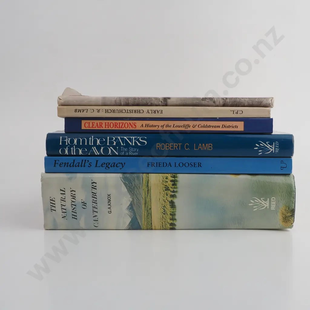A Lot of Six Early Canterbury Historical Volumes & a Natural History Volume Image 1++