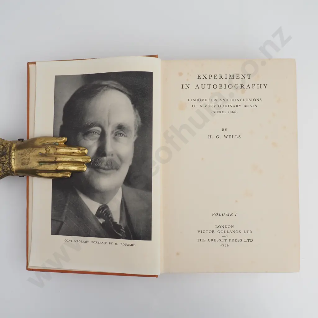H. G Wells - An Experiment in Autobiography Vol 1 - 1934 1st Edition Image 1++