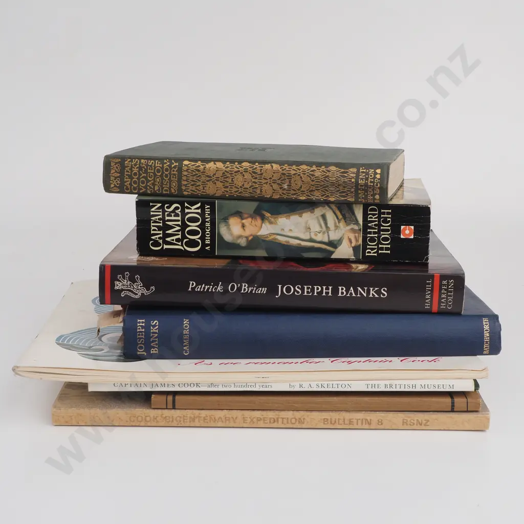 Nine  Books And Catalogues On Joseph Banks & Captain Cook Image 1++