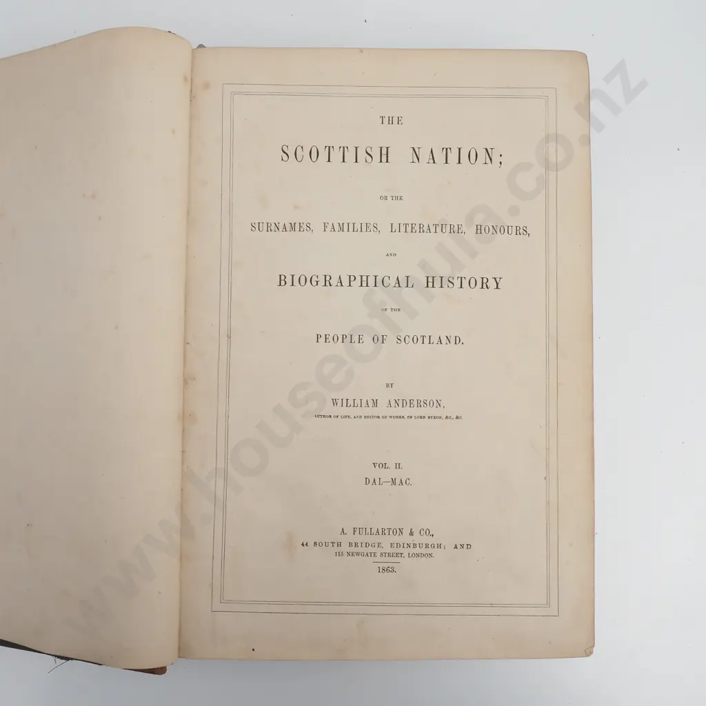William Anderson - The Scottish Nation, Vol II, 1863 Image 1++