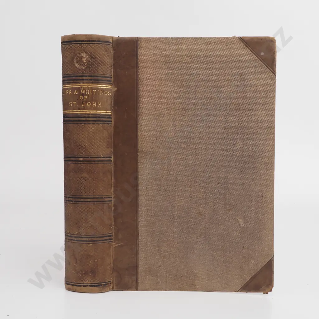 Leather Bound Common Prayer Book with Brass Clasp & The Life & Writings Of St John Butler & Tanner  Image 1++