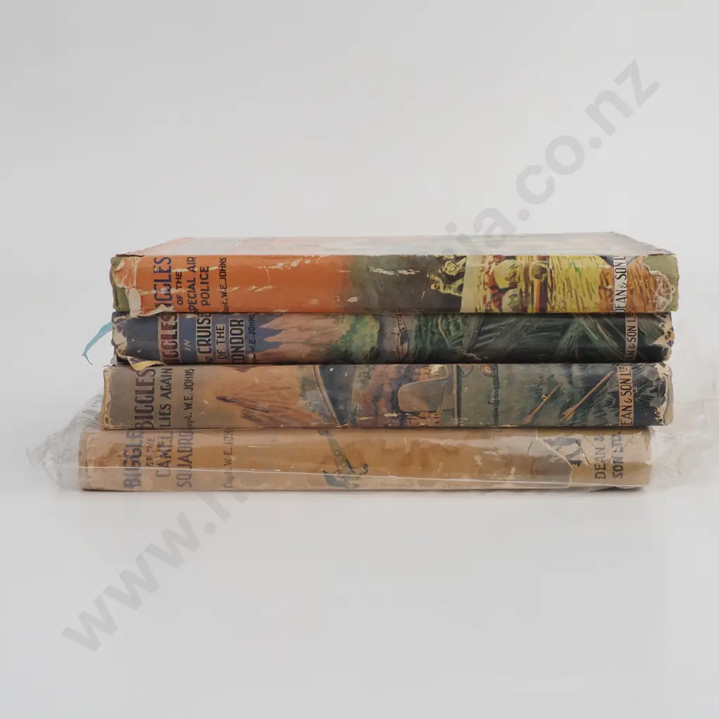 Collection of Four 'Biggles' Titles - W.E. Johns Image 1++