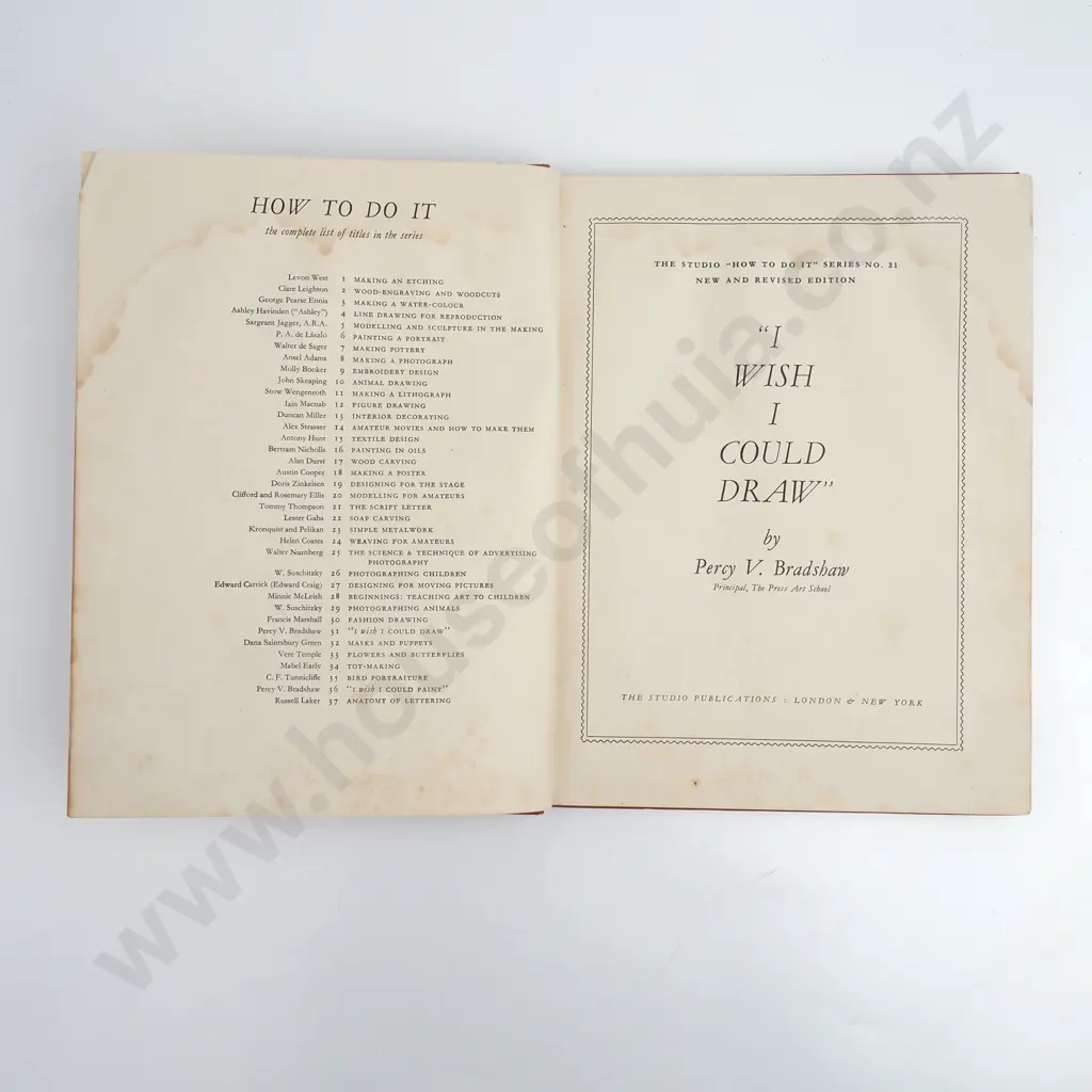 Bradshaw, Percy V.; "I Wish I Could Draw" Image 1++