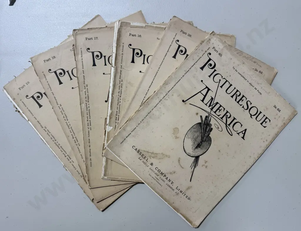Collection of Six 'Picturesque America' Booklets, Cassell & Company, Ltd. Image 1++