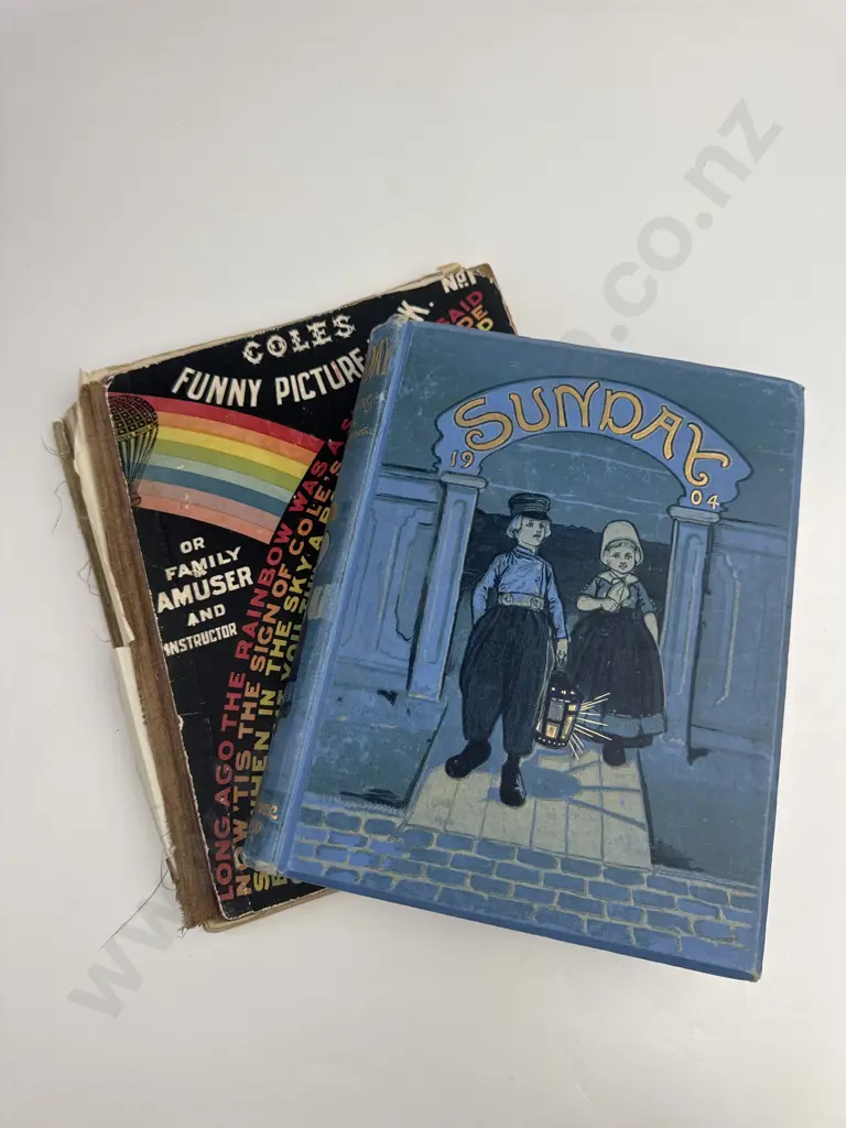 Two Vintage Children's Books - Sunday & Coles Funny Picture Book Image 1++