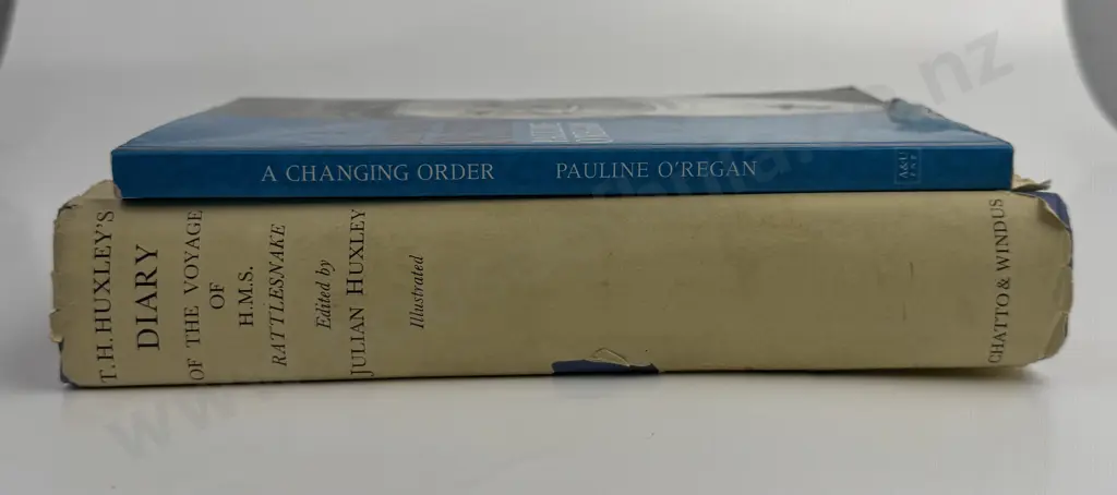 Two  Books -  Pauline O'Reagan 'A Changing Order' & T.H. Huxley’s Diary of the Voyage of H.M.S. Rattlesnake. Image 1++