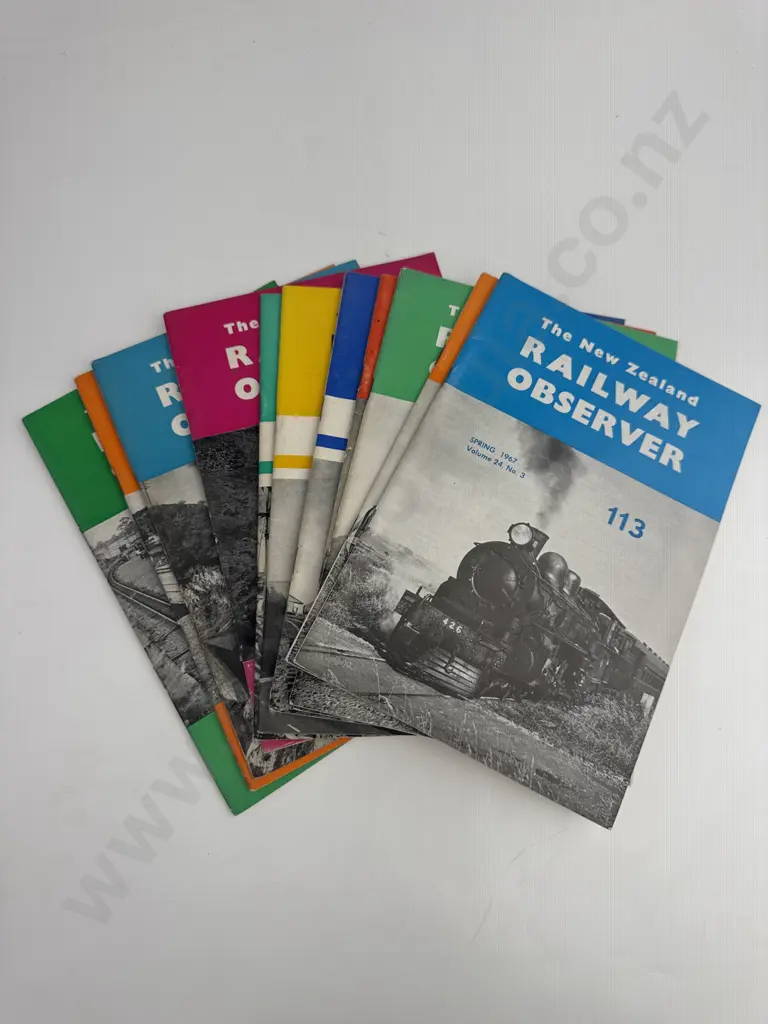 Eleven Copies of 'The New Zealand Railway Observer' Image 1++