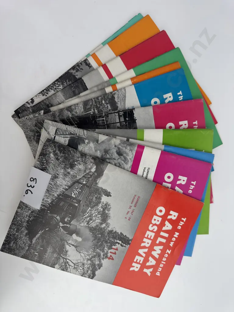 Eleven Copies of 'The New Zealand Railway Observer' Image 1++