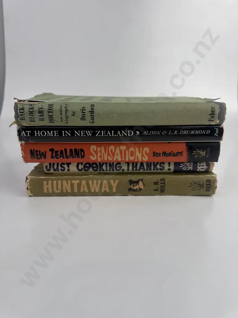 Collection of Five Books - New Zealand Life and History Image 1++