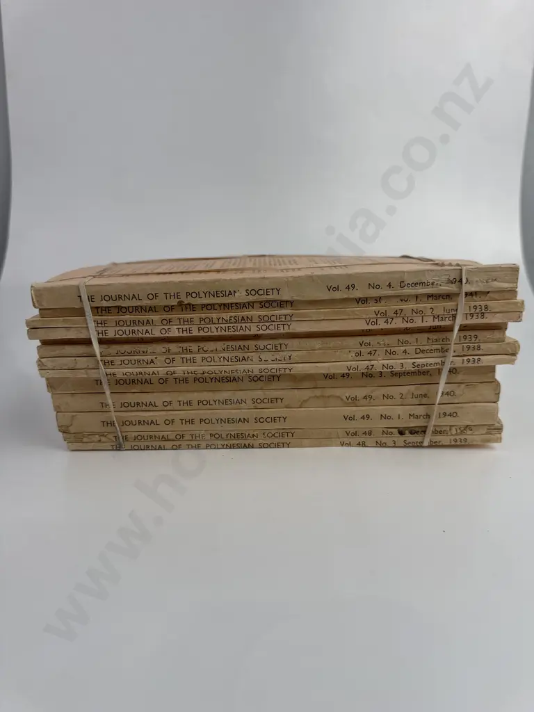 Collection of 13 'The Journal of the Polynesian Society' Thomas Avery and Sons Ltd. Image 1++