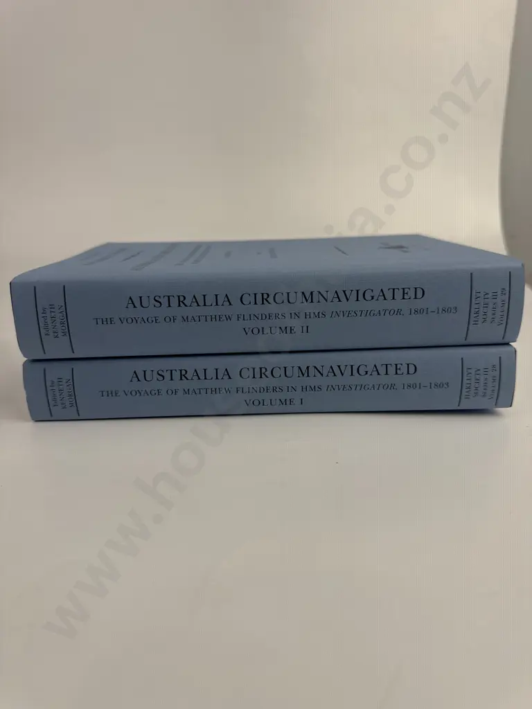 Australia Circumnavigated : The Voyafe of Mathew Flinders in HMS Investigator (Vols 1 & 2) Edited by Kenneth Morgan Image 1++