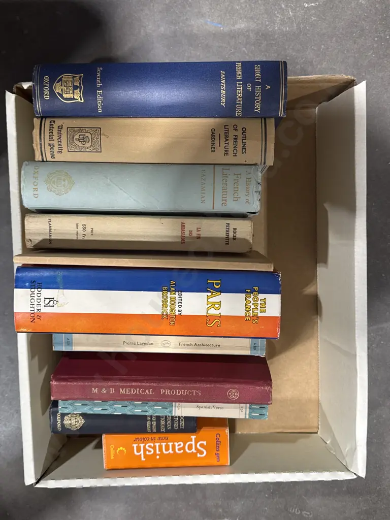 Large Assortment of Language Books - Mostly French. Also Spanish & German Image 1++