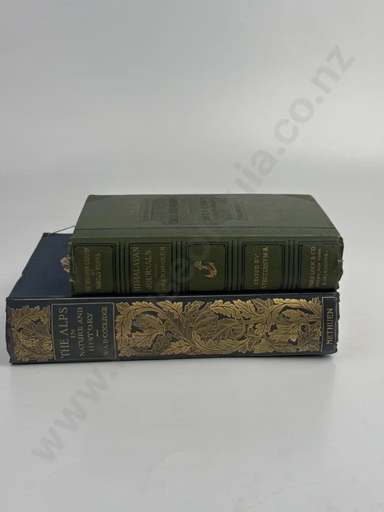 Coolidge W A B, The Alps in Nature and History, by Methuen & Co, London 1908 & Sir Hooker JD, Himalayan Journals Image 1++