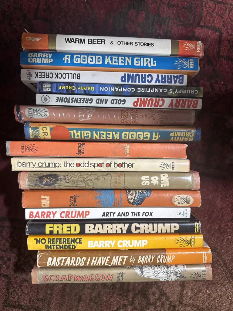 Box of 16 Barry Crump Books Image 1++