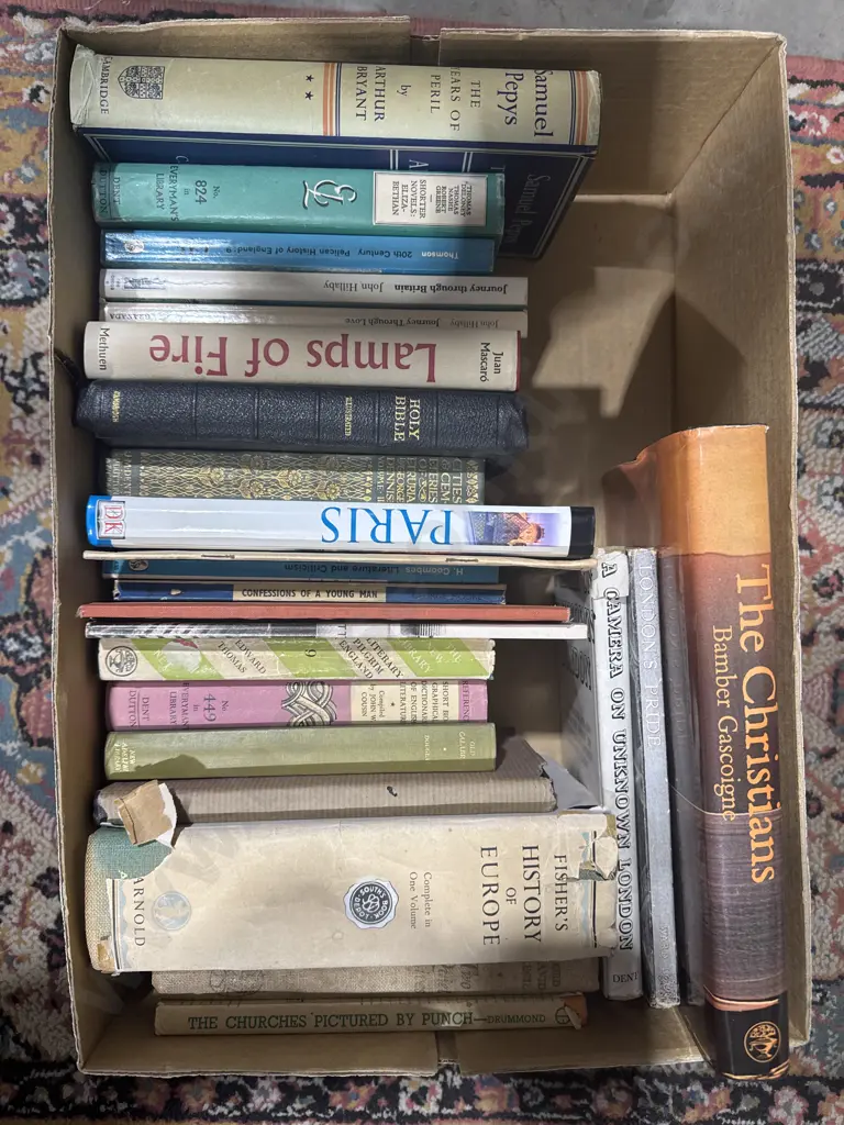 A Large Assortment of Various Novels, History Books & a Bible Image 1++