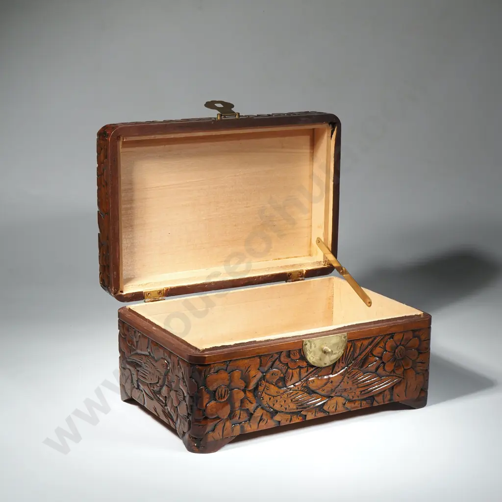 Caved Wooden Box Image 1++