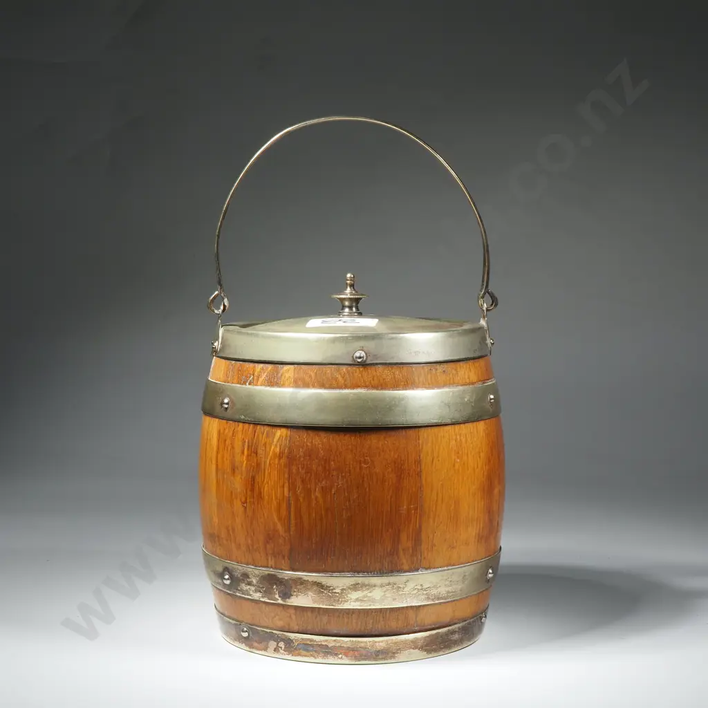 Vintage Barrel Form Biscuit Barrel Image 1++