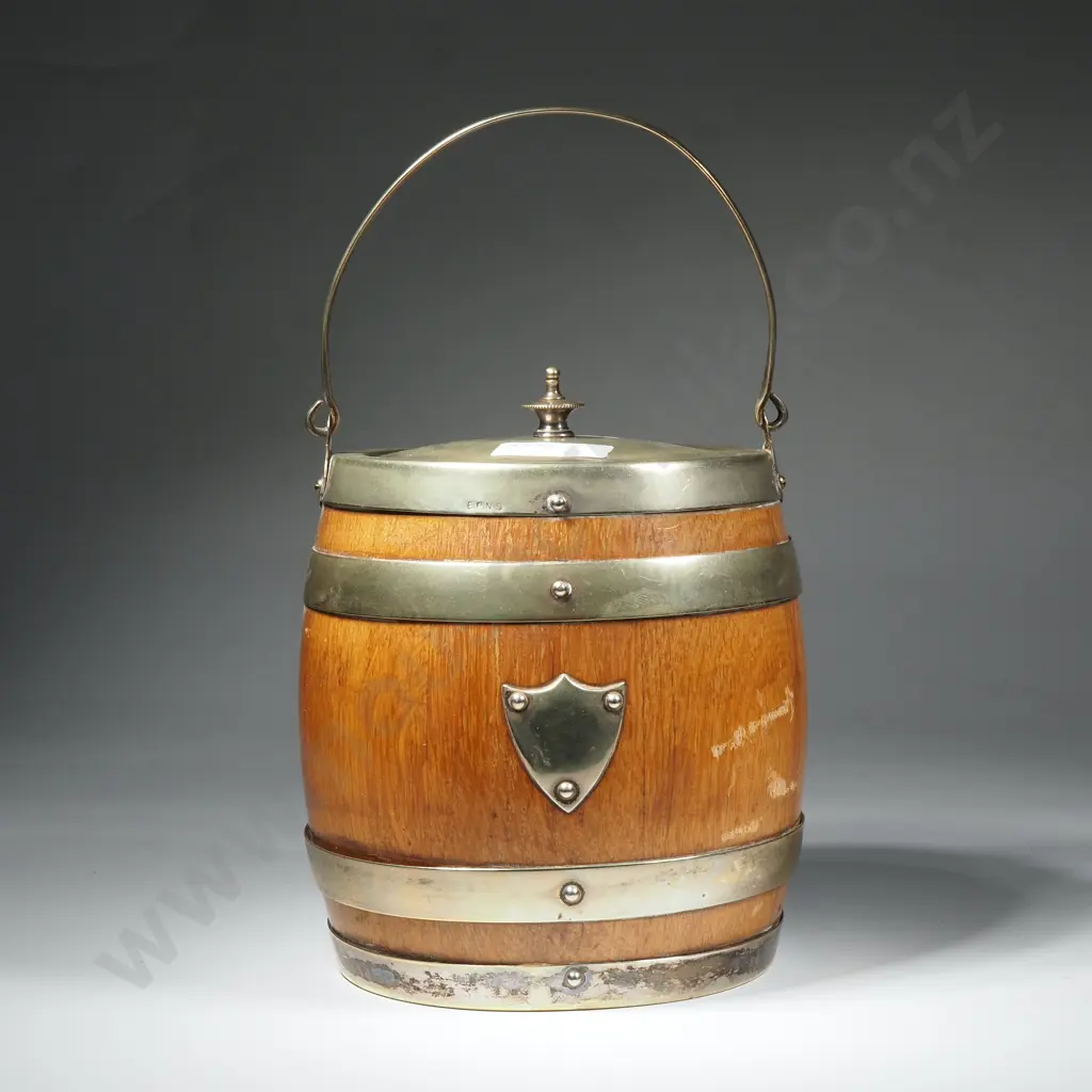 Vintage Barrel Form Biscuit Barrel Image 1++