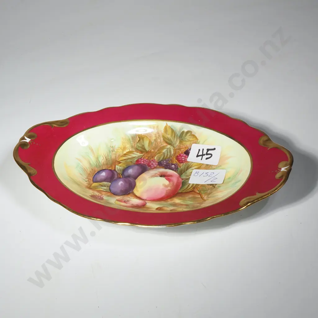 Vintage Aynsley Bone China Orchard Gold Dish - Signed D. Jones Image 1++