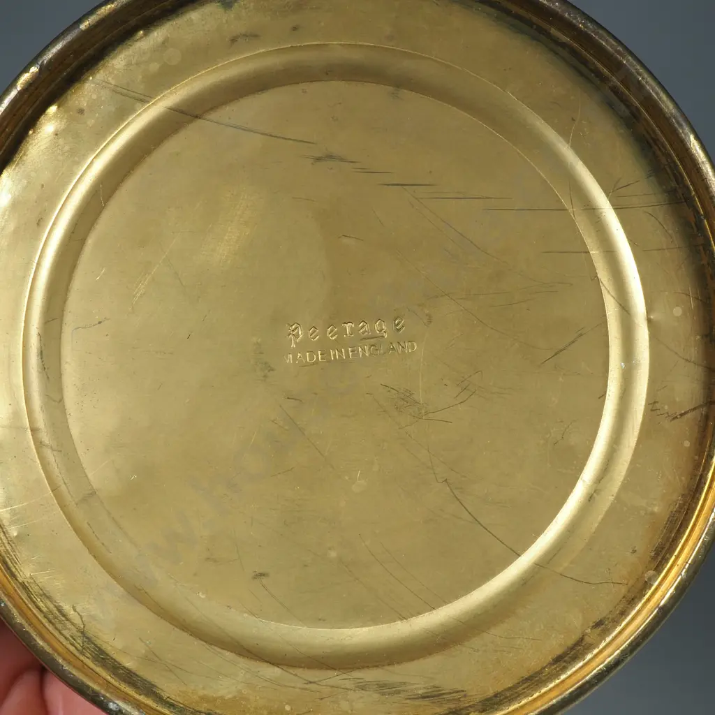 Vintage 'Peerage England' Embossed Brass Jug Image 1++