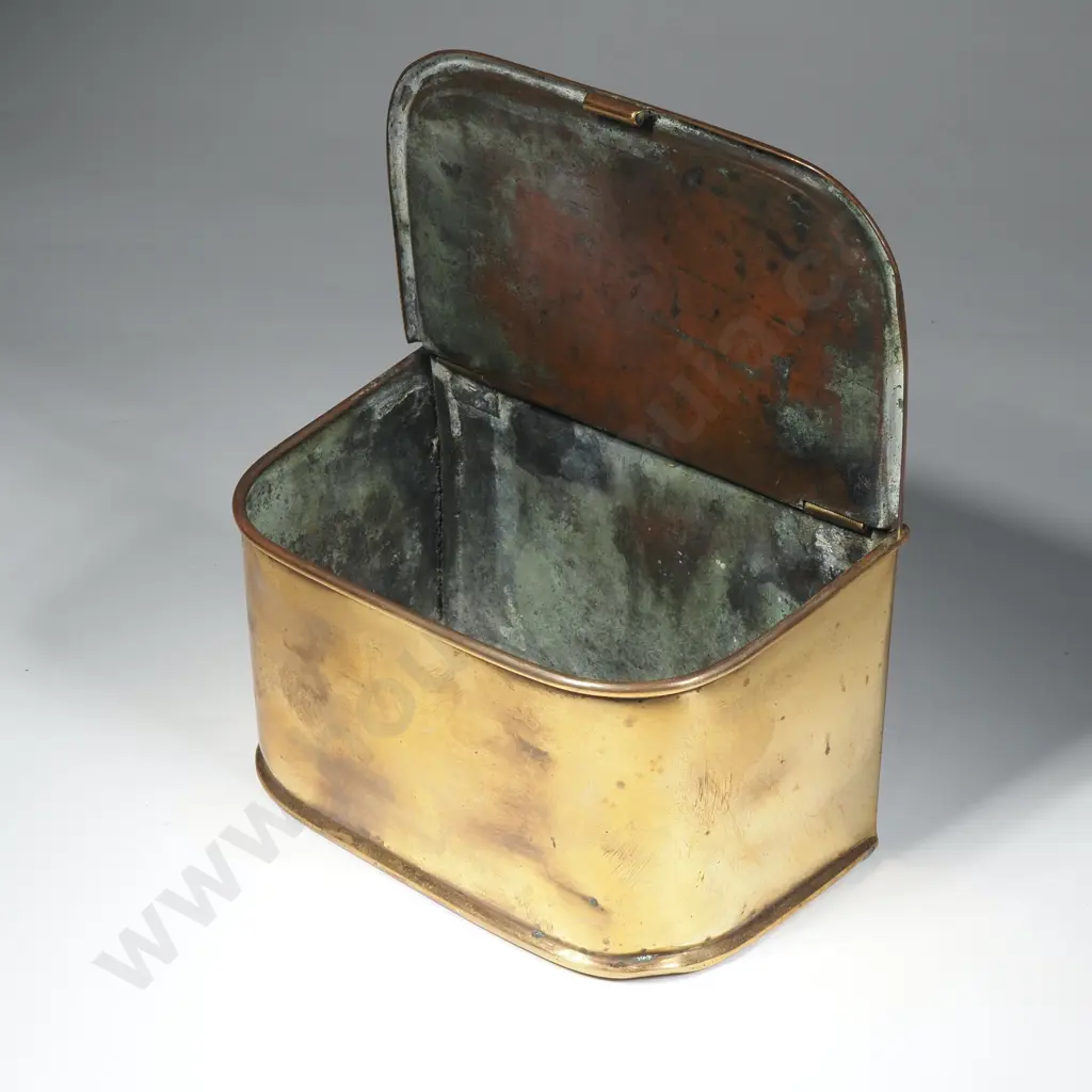 Vintage Wall Mount Brass Box Image 1++