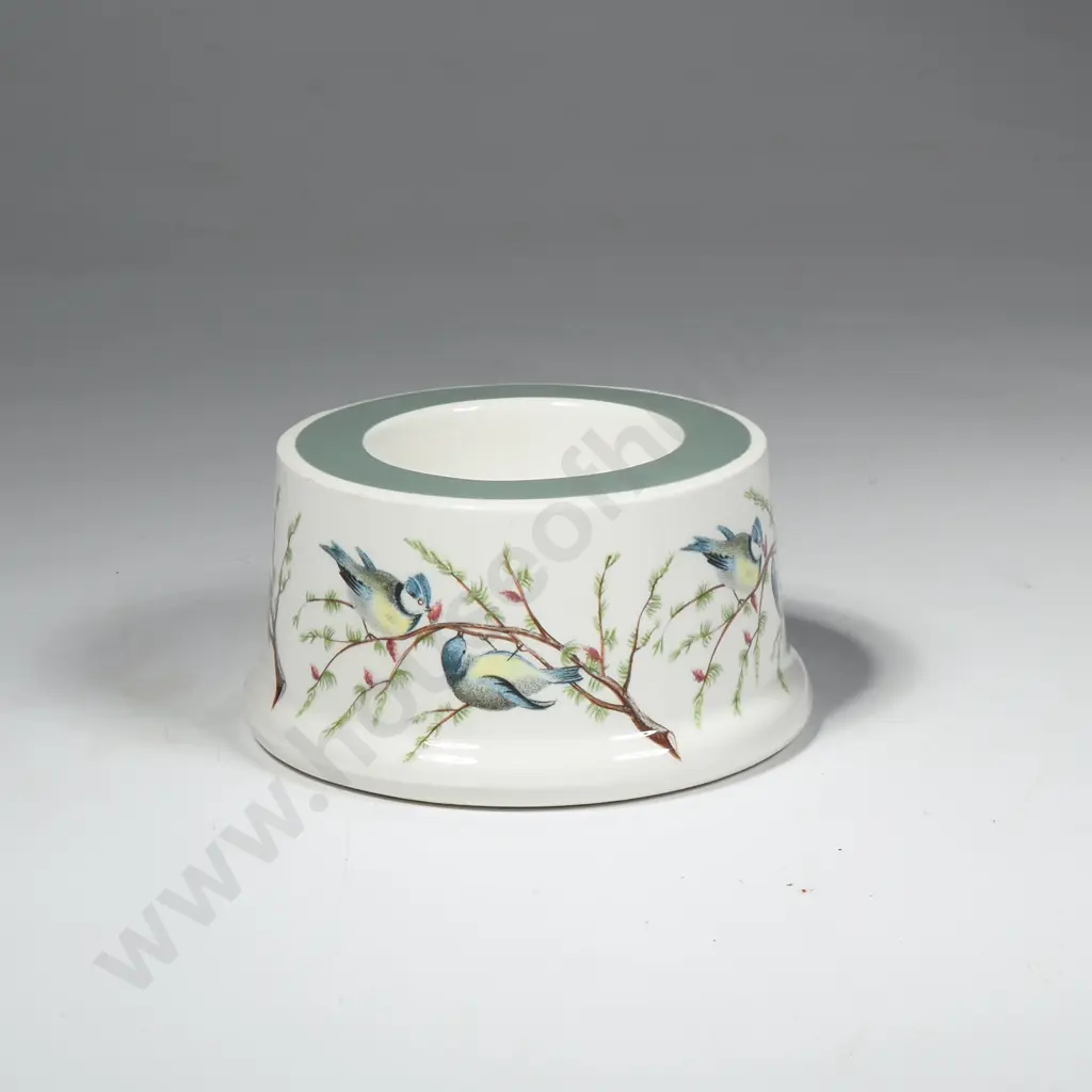 Vintage Portmeirion Pottery Tealight or Candle Holder - 'Birds of Britain' Image 1++